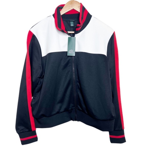 New with Tag Wild Fable Women's Zip Up Sports Athletic Long Sleeve Bomber Jacket - Picture 7 of 16